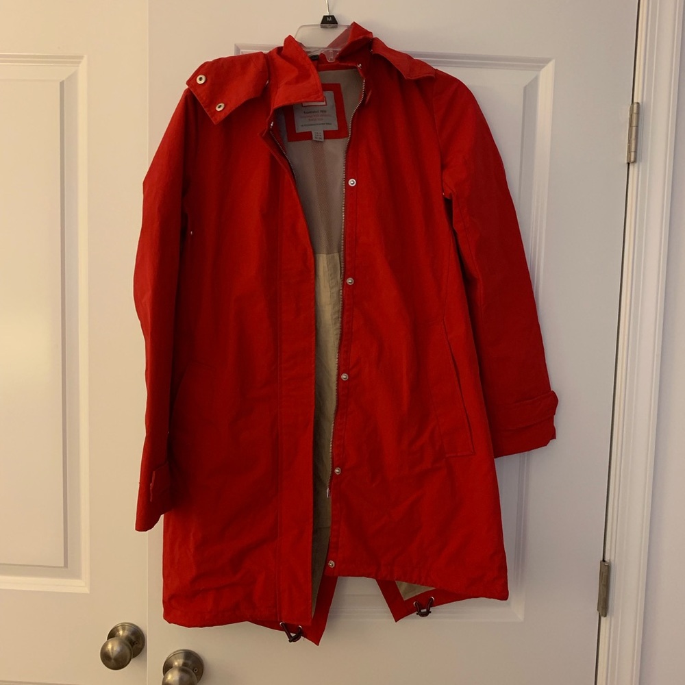 Bright Red Hunter Raincoat